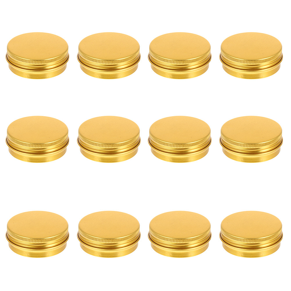 12 pots en aluminium avec couv - Tin Container Lid avis et prix