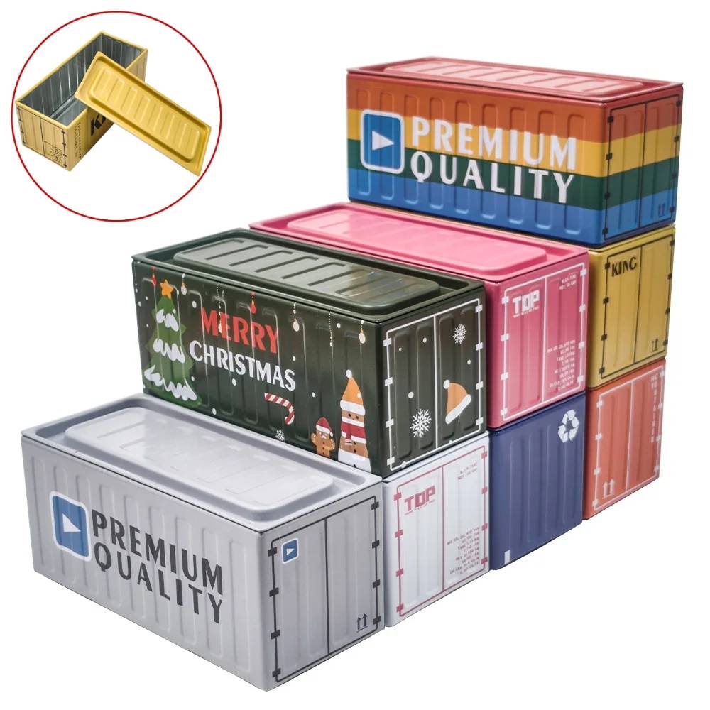 Boîte en métal de forme conten - Tin Container Lid avis et prix