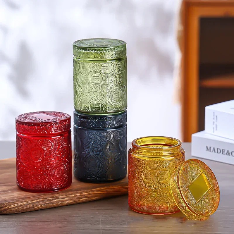 1 pièce : pot en verre vide po - Candle Making Jars With Lids avis et prix